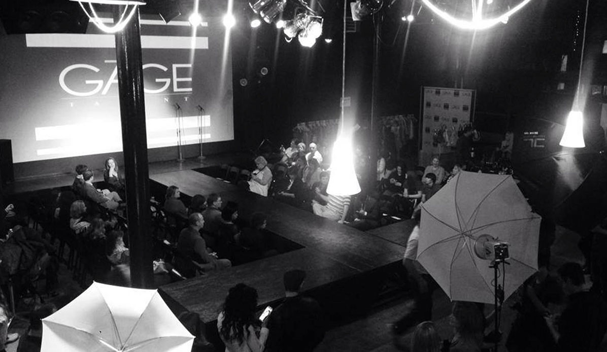 A runway prior to a fashion show beginning.